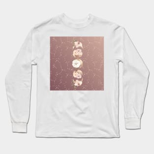 Floral Moon Phases Long Sleeve T-Shirt